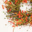 Couronne florale artificielle de 24 po à motif de feuilles de marguerite pour la porte de l'Action de grâce