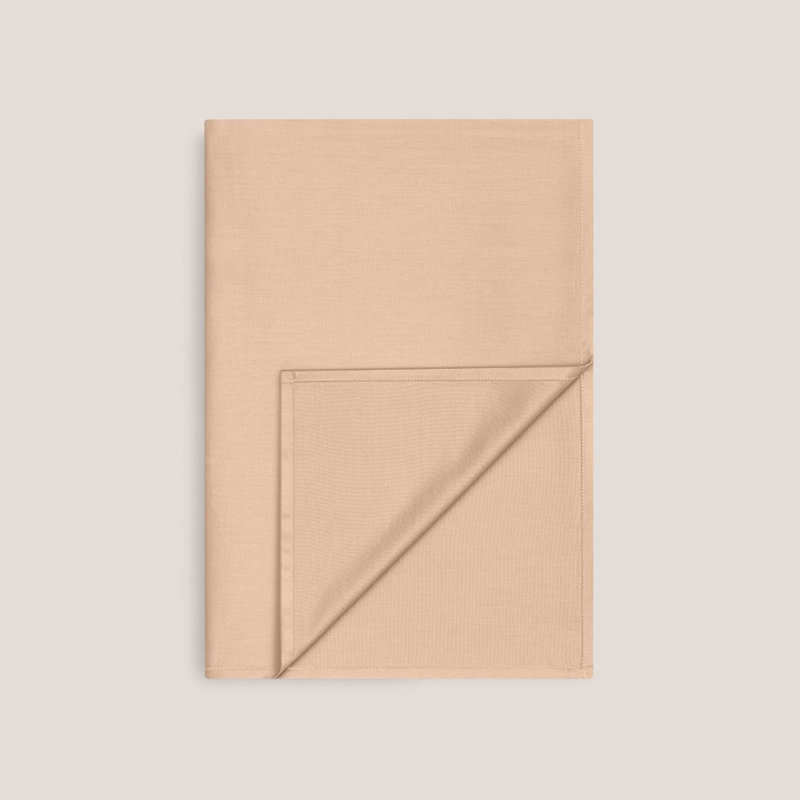 Vanessa 100% Cotton Flatweave Damask Flat Sheet
