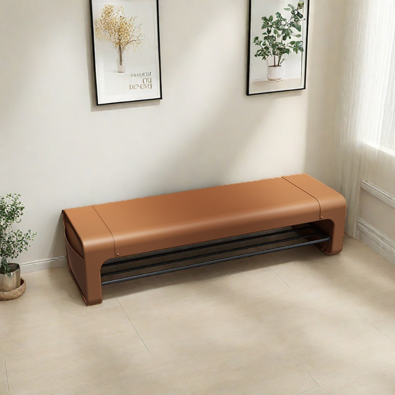 Banc à chaussures 55,1 po, Orange