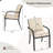 Anisten Stackable Cushioned Outdoor Armchairs