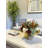 Fall Arrangement with Hydrangeas and Wheat