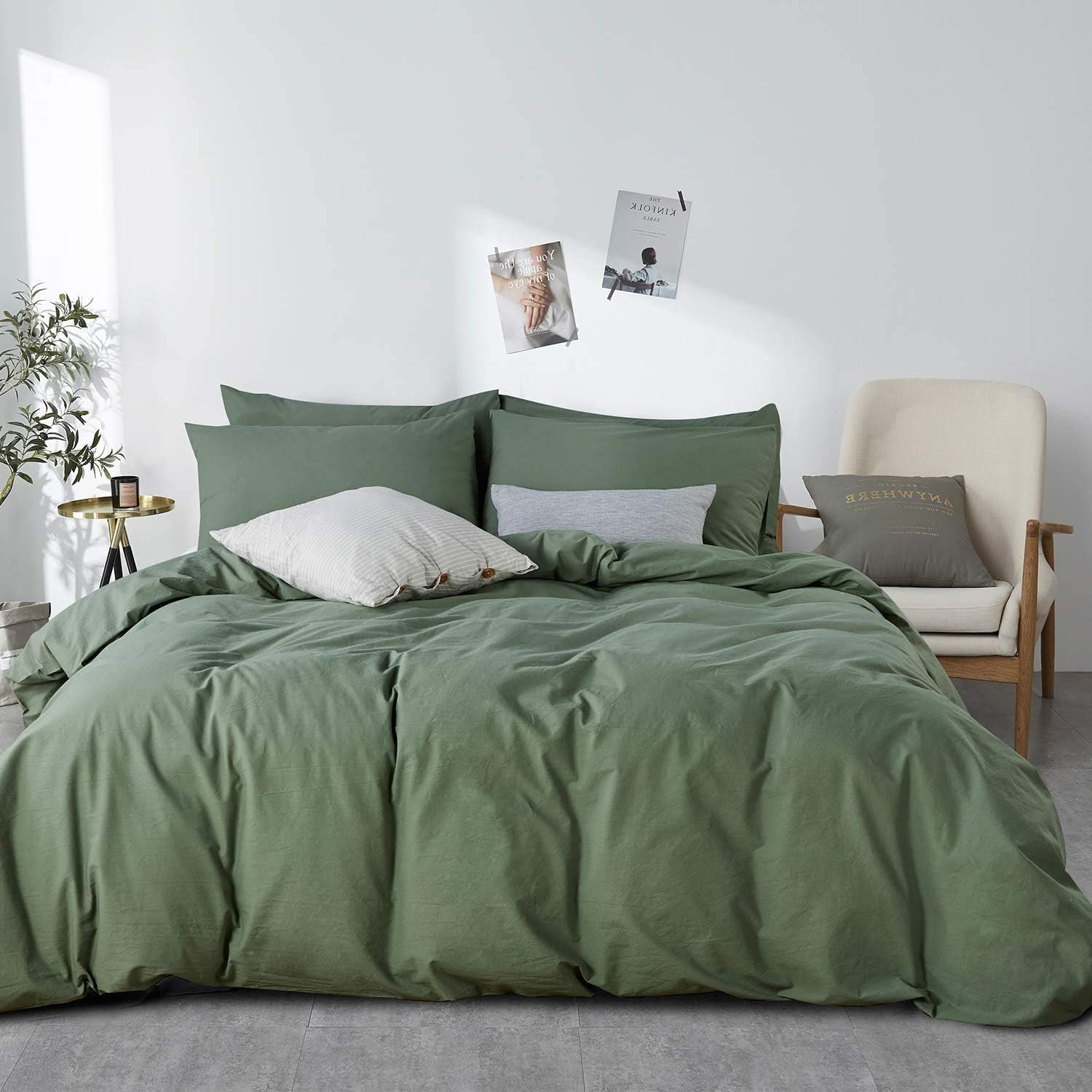Housse de couette percale de coton, elisa mauve imprimé mauve La Redoute Interieurs | La Redoute