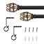 Tige de vigne simple tissée 7/8 "Saturmino noir mat-177837677