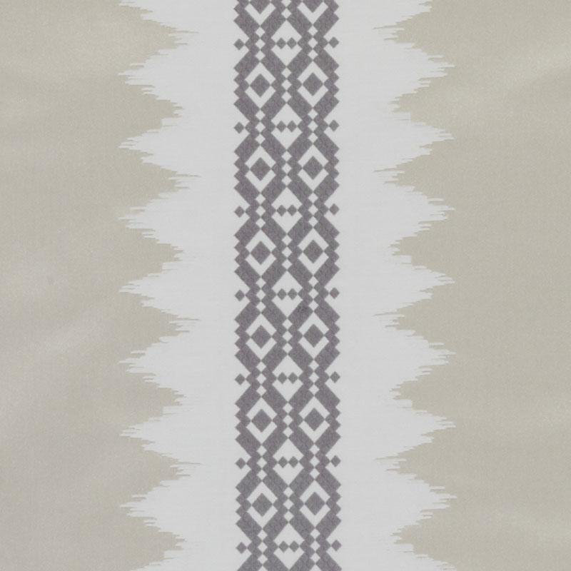 Tissu Alhambra, Lin / gris anthracite