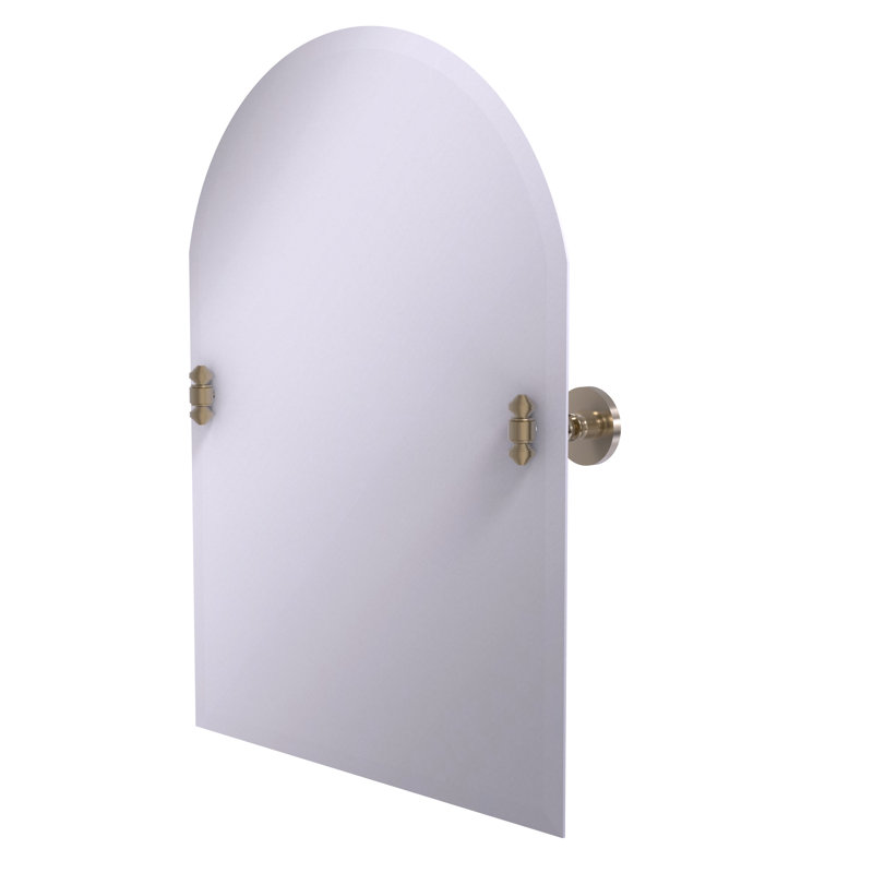 Miroir supérieur arqué 21 "x 26" Marchmont, Étain antique