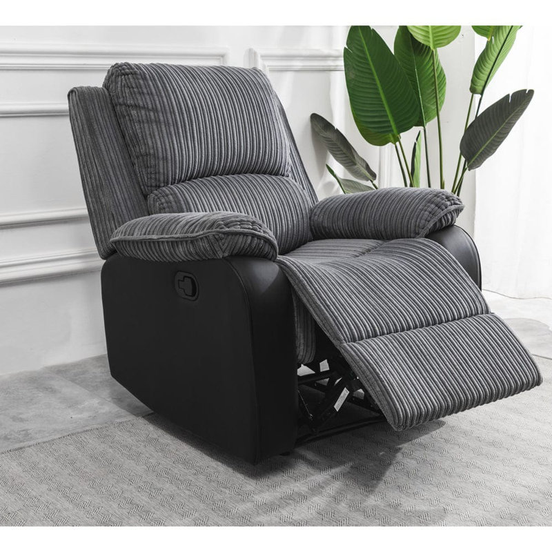 Anding Manual Recliner Sofa Chair, Power - Push Button