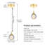 Luminaire suspendu sphérique 1 lumière à DEL Lyken