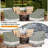 Waterproof Outdoor Swivel Patio Chair Cover, 2 Pack, (Grayish Green)