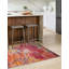 Tapis géométrique fuchsia-1330372303