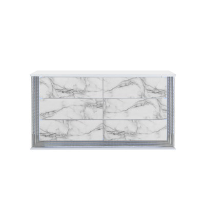 Ceazia 6 Drawer 61.02" W Double Dresser