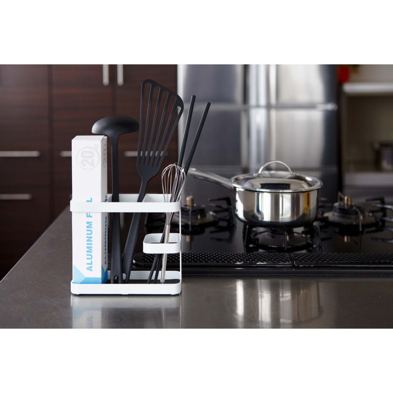 Support d'ustensiles de cuisine Espinal, blanc