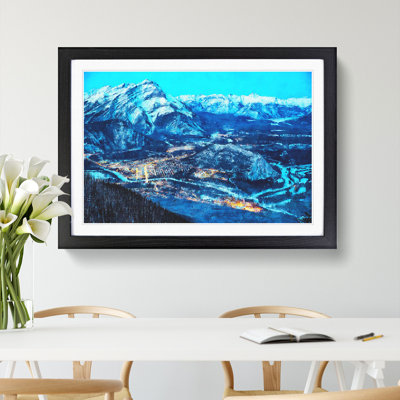 High Above Banff Canada - Framed Print