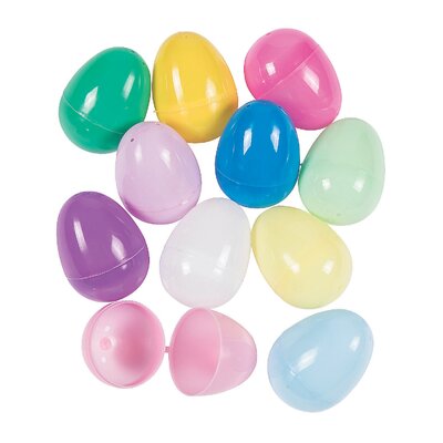 Bright & Pastel Plastic Easter Eggs - 48 Pc. - Party Supplies - 48 Pieces -  The Holiday Aisle®, 104463B7BF3C4E39957A30DB57A88FA9