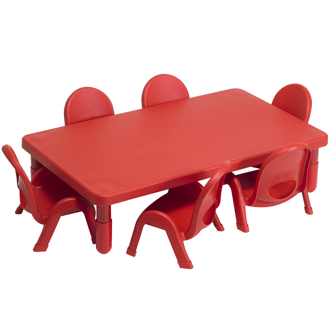 MyValue Toddler Set 6  Rectangle (Set of 7) Angeles Tabletop 
