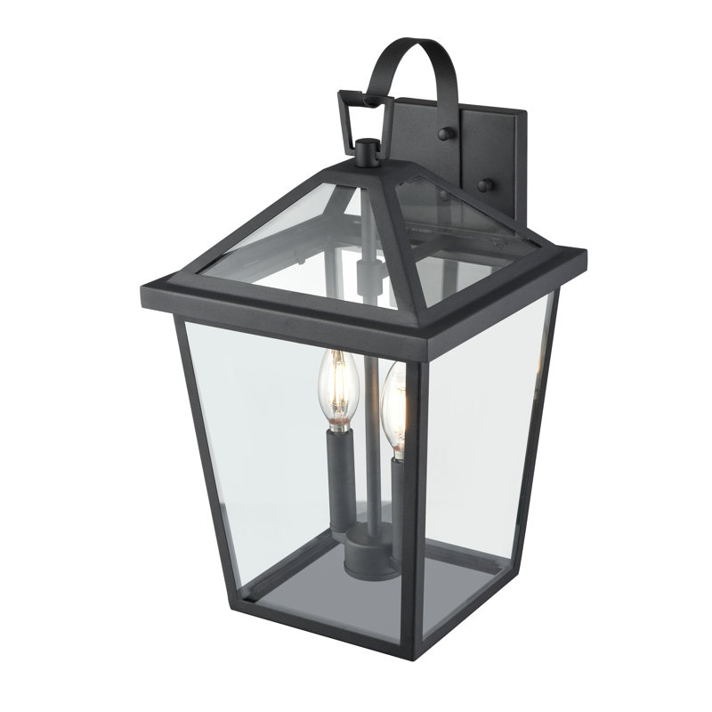 Bekir 2 Light 17.5" Tall Outdoor Wall Sconce