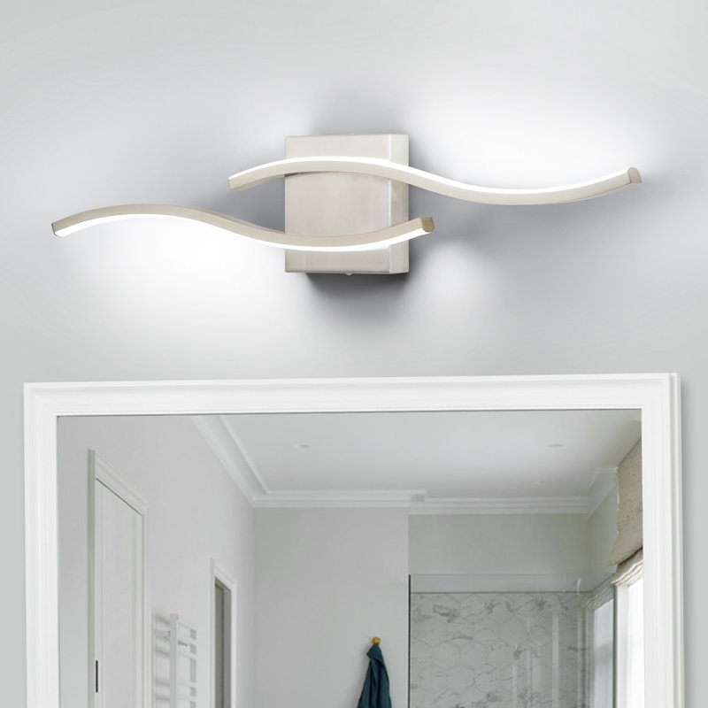 Éclairage pour meuble-lavabo à 2 lumières DEL à intensité variable Keyaan, 6 000 K, Nickel