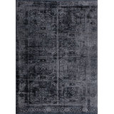 Rapture Black/Gray Oriental Luxury Area Rug