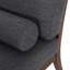 Chaise longue en tissu Sarom avec traversin-112014806