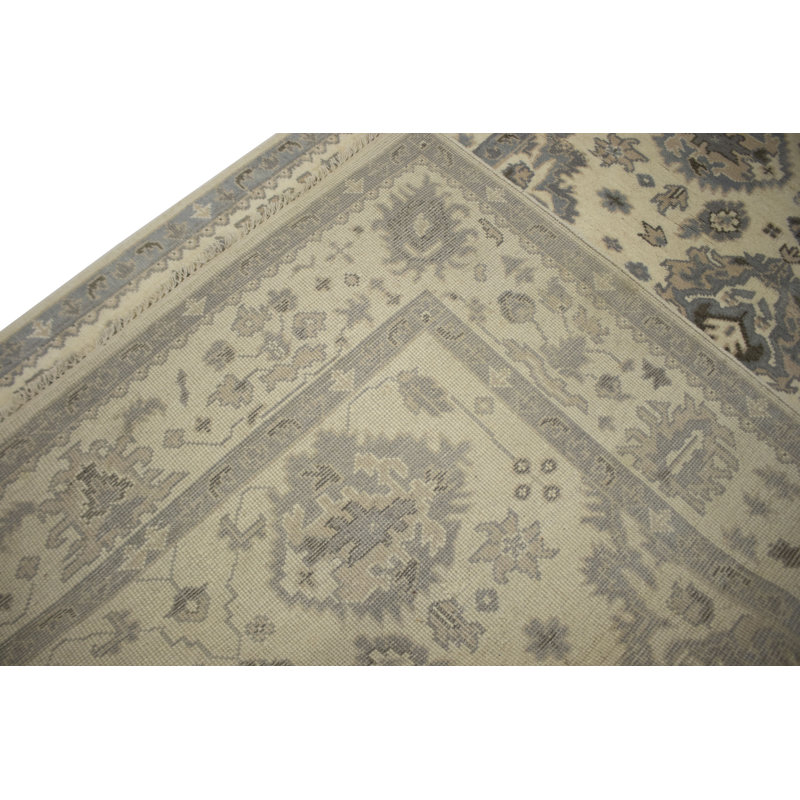 Tapis oriental crème Oushak 6 pi x 9 pi Marcel
