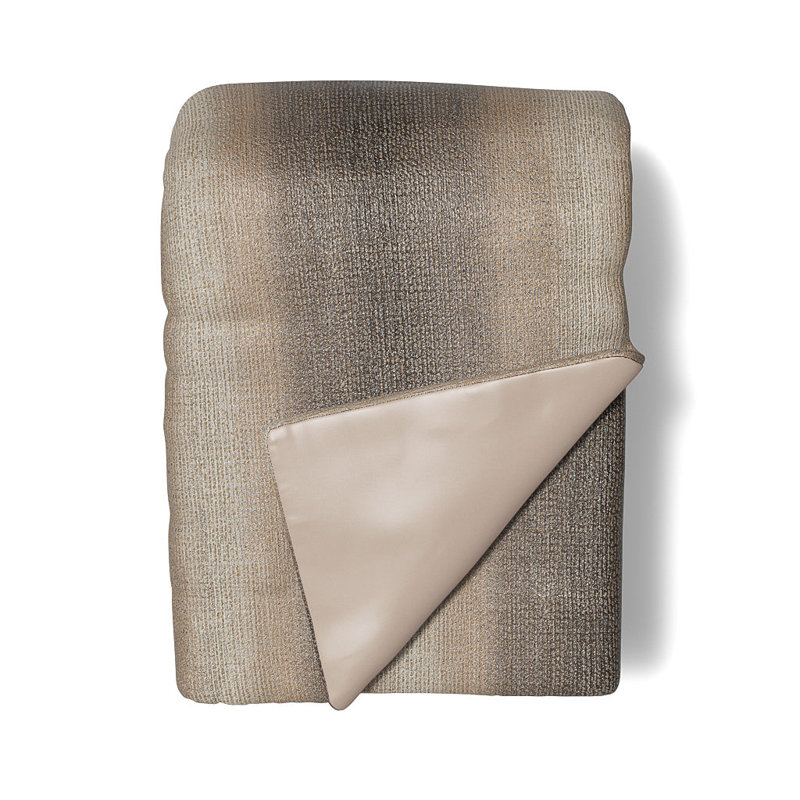 Anguilla Quilted Throw Blanket, Pumice