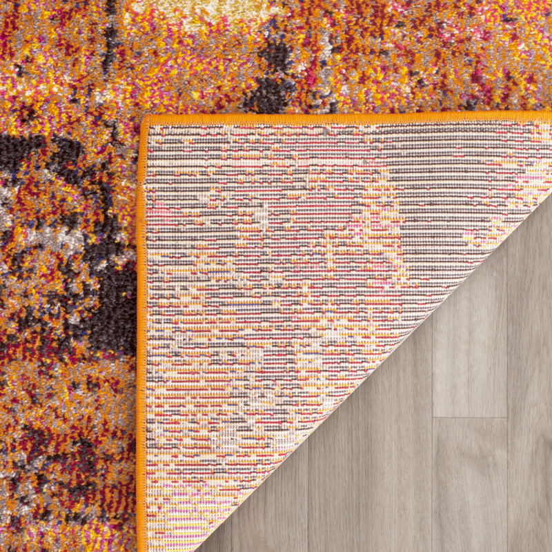 Casanova Hooked Orange/Pink Rug, Rectangle 201 x 279 cm