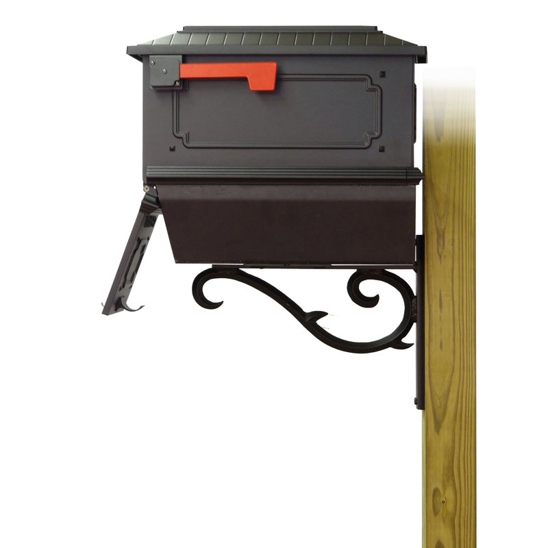 Kingston Aluminum Post Mounted Mailbox