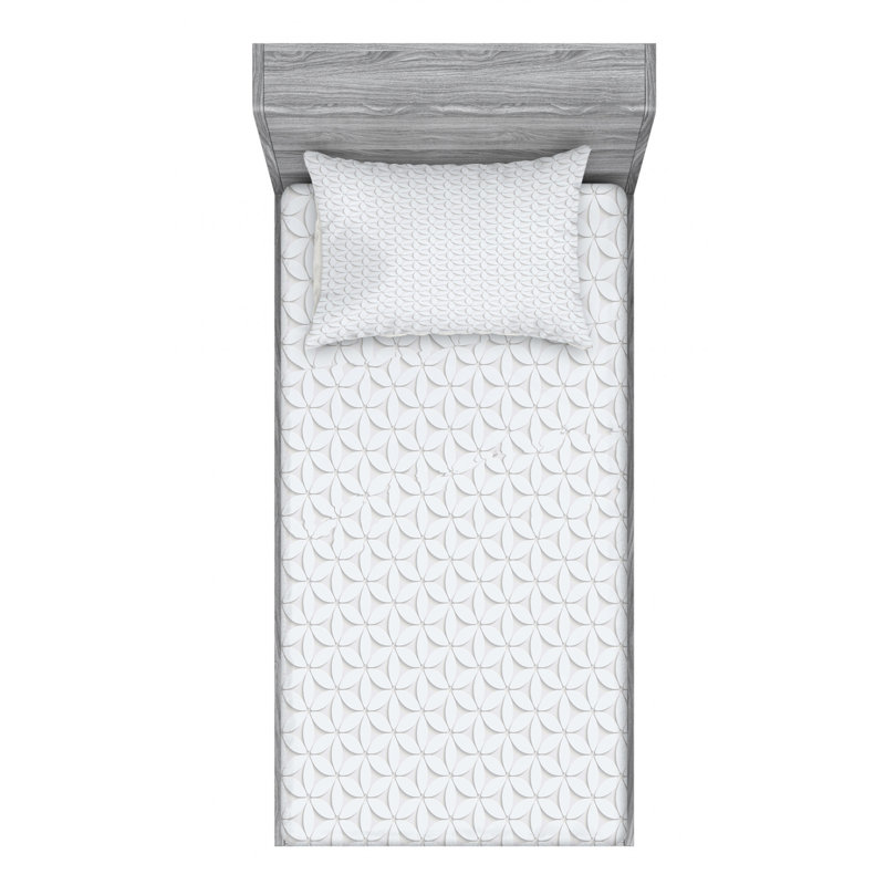 Microfiber Sheet Set, Twin XL Sheet Set + Fitted Sheet + 1 Pillowcase, Minimalist