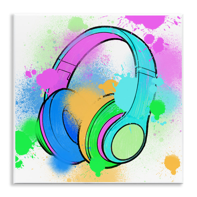 Art sur plaque d'éclaboussures de musique par Marcus Prime