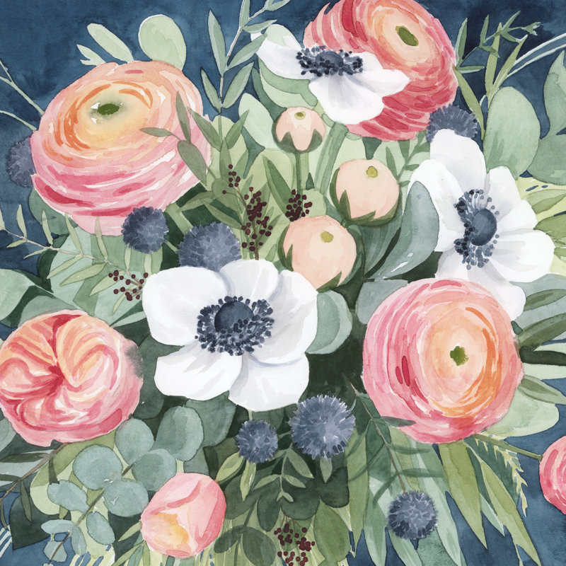 Bewitching Bouquet II by Grace Popp - Wrapped Canvas Painting, 30cm H x 30cm W x 3.8cm D