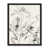 Toile avec cadre flottant noir