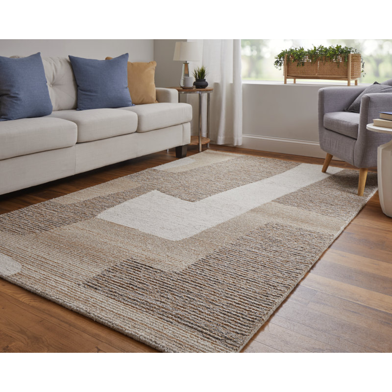 Tapis rectangulaire en laine Jennae, Rectangle de 10 pi x 14 pi