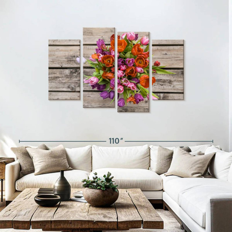 Bouquet de tulipes Harnek, H 48 po x l 75 po