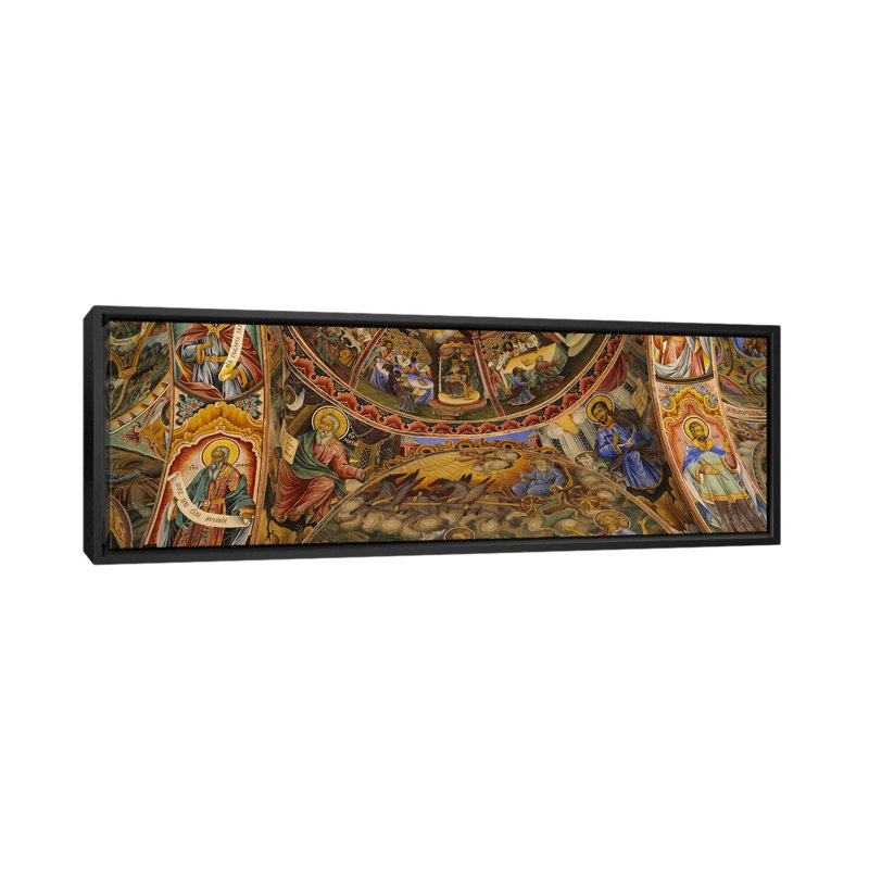 « rila monastery, bulgarie », reproduction de photo sur toile, H 16 po x l 48 po x P 1,5 po, Toile tendue