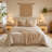 Scandi Nightstands with LED & Power Outlets(Set of 2)