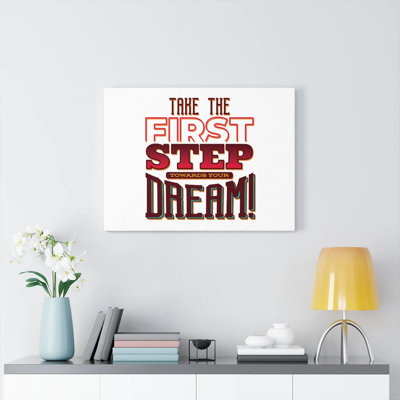 The First Step - Wrapped Canvas Print