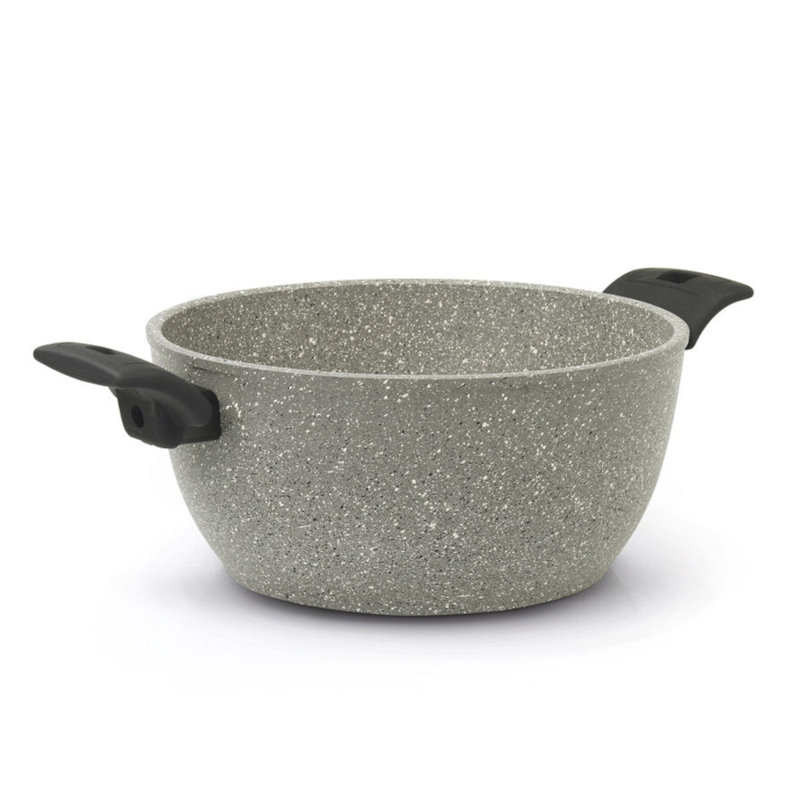Faitout en acier forgé antiadhésif renforcé ultra-renforcé 7,9 pouces - 3l / 3,2 pte Flonal Monolite, 3,2 pintes, Bleu gris