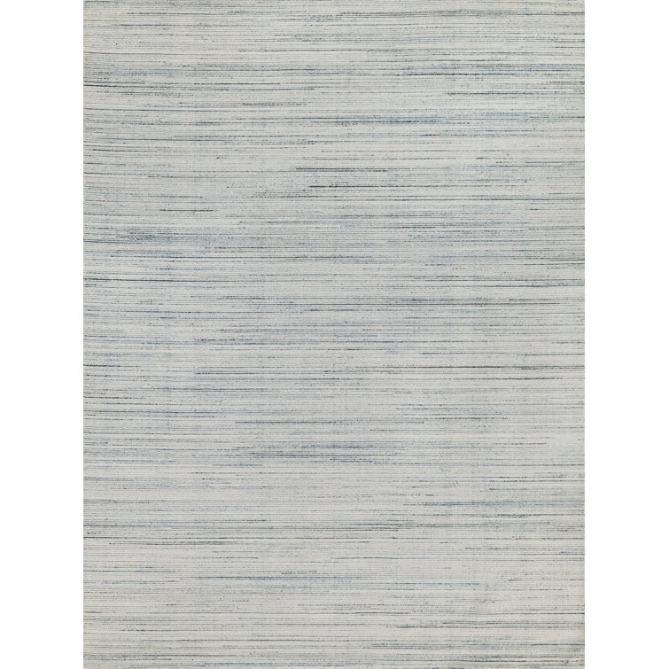 Carmen Hand Loomed PET Blue /Ivory Area Rug