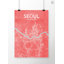 Seoul City Map - No Frame Print-636424387