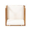 Chaise de patio d'extérieur avec coussins Leist-192065659