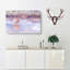 Flamingo Reflection in Abstract - Wrapped Canvas-55315712