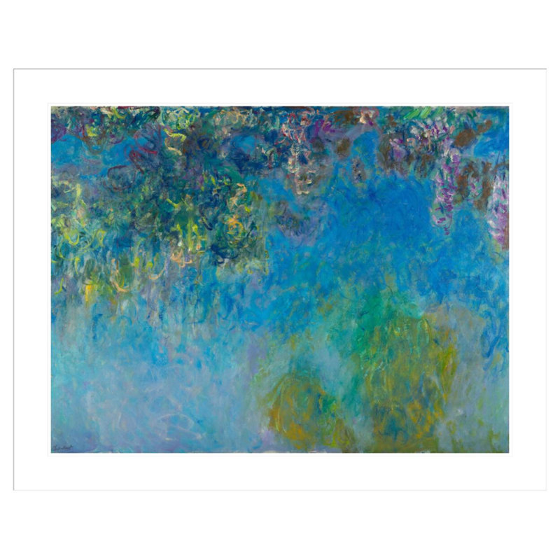 «Wisteria» par Claude Monet, impression giclée encadrée, H 33,25 po x l 41,5 po