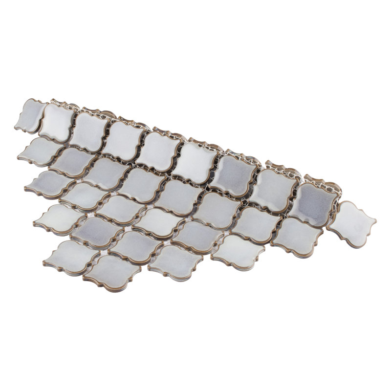 Hudson Tangier 2" x 2" Porcelain Grid Mosaic Wall & Floor Tile, Gray