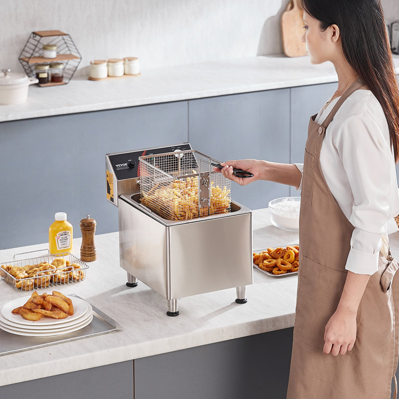 Friteuse électrique commerciale 1750W 12Qt / 11.5L