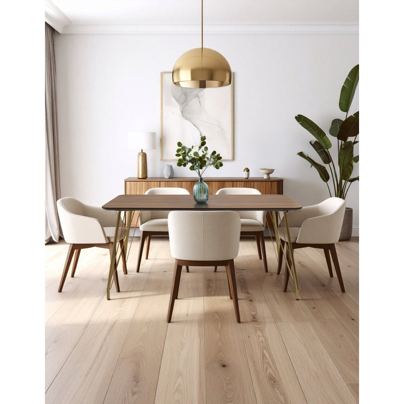 Metal Base Dining Table