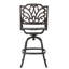 Tabouret pivotant en fonte d'aluminium