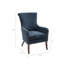 Chaise d'appoint, mousse de bois haute densité de style moderne pour le salon, bleu