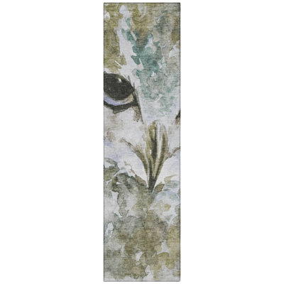 Machine Washable Indoor/Outdoor Jenning ACN2274 Animal Rug