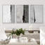 "Minimal Landscape Pastel" noir et blanc, gris, images neutres, impression sur toile, 3 pièces-94434109-94434107