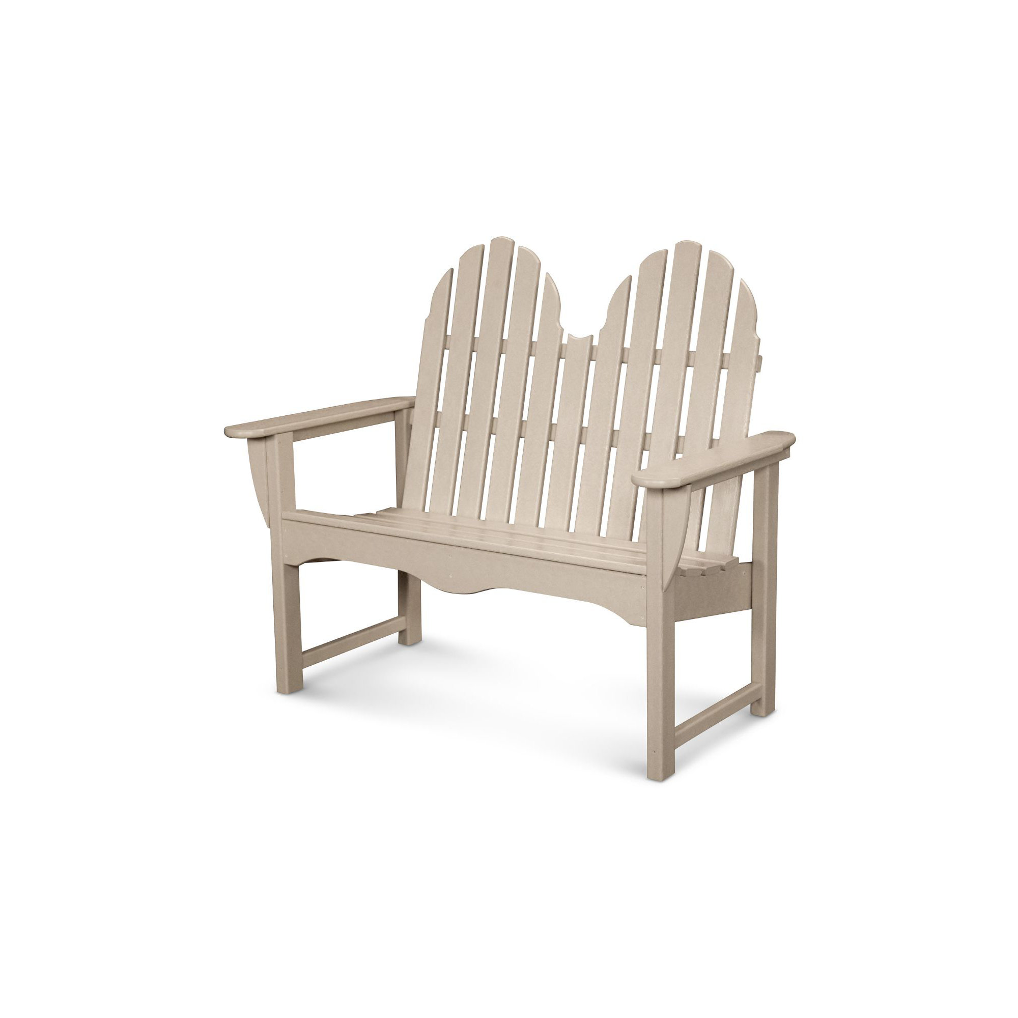 POLYWOOD Classic Adirondack 48" Bench, Sand