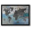 Carte du monde bleue et grise, reproduction sur toile-1591595755-1591595758